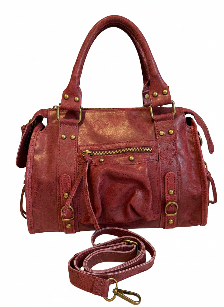 Bella – Medium Size Italian Artisan “Vera Pelle” Handbag -