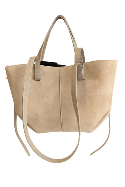 MIA Timeless Italian Craft Tote – Leather & Suede