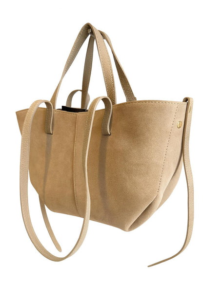 MIA Timeless Italian Craft Tote – Leather & Suede