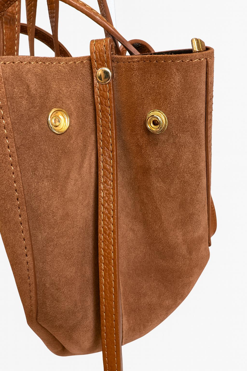 MIA Timeless Italian Craft Tote – Leather & Suede
