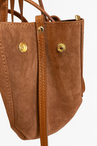 MIA Timeless Italian Craft Tote – Leather & Suede