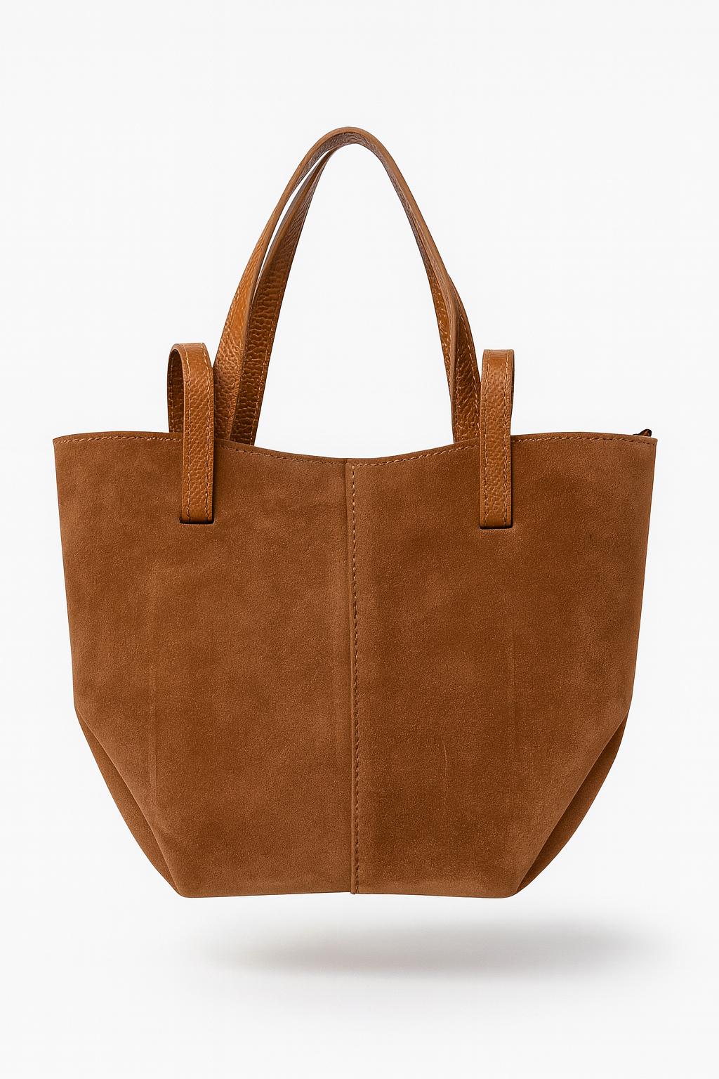 MIA Timeless Italian Craft Tote – Leather & Suede