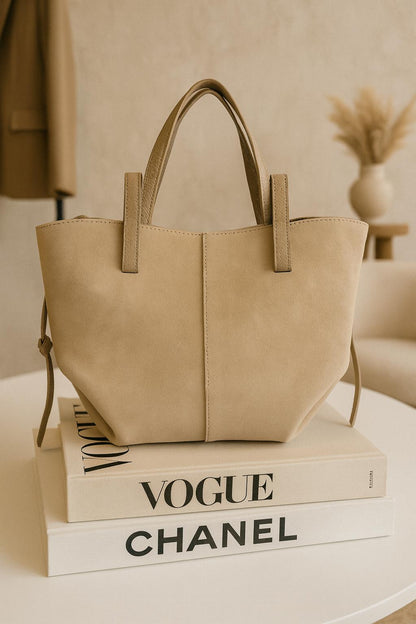 MIA Timeless Italian Craft Tote – Leather & Suede